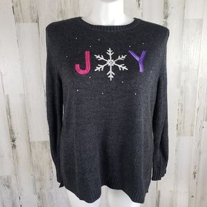 CJ Banks Joy Holiday Sweater Sz 1X